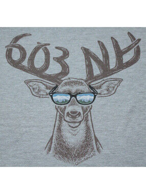Chowdaheadz Cool New Hampshire 603 T-Shirt Moose XL New England Shirt